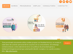 'solidaridadintergeneracional.es' screenshot