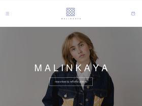 malinkaya.com homepage screenshot