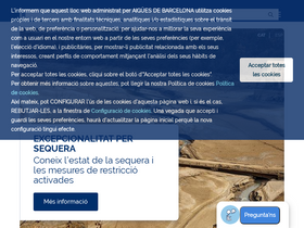 'aiguesdebarcelona.cat' screenshot
