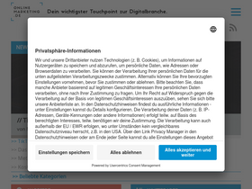 'onlinemarketing.de' screenshot