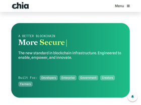 'chia.net' screenshot