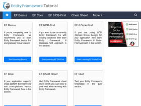 'entityframeworktutorial.net' screenshot