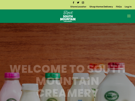 'southmountaincreamery.com' screenshot