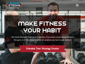 'seriouslystrongtraining.com' screenshot