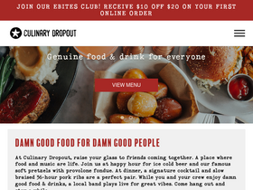 'culinarydropout.com' screenshot
