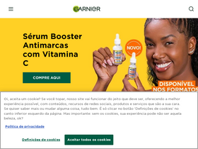'garnier.com.br' screenshot