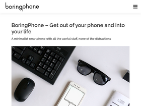 'boringphone.com' screenshot