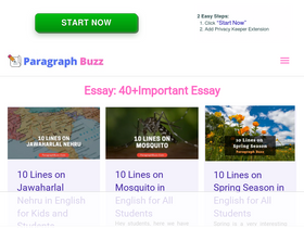 'paragraphbuzz.com' screenshot