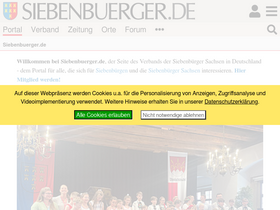 'siebenbuerger.de' screenshot