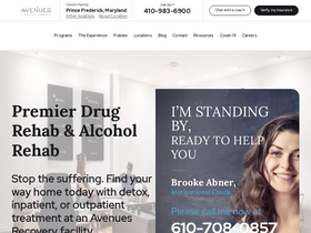 'avenuesrecovery.com' screenshot