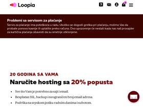 'loopia.rs' screenshot