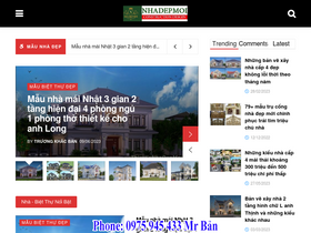 'thietkenhadepmoi.com' screenshot