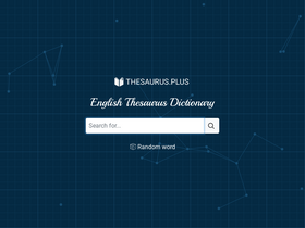 'thesaurus.plus' screenshot