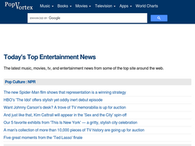 'popvortex.com' screenshot