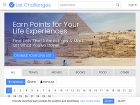 'listchallenges.com' screenshot