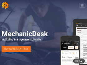 'mechanicdesk.com.au' screenshot