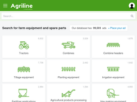 'agriline.net' screenshot
