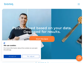 Bioniq website screenshot