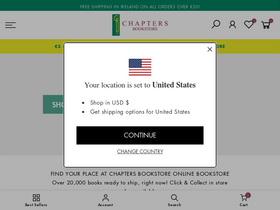 'chaptersbookstore.com' screenshot
