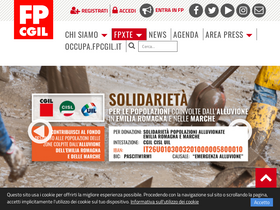 'fpcgil.it' screenshot