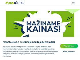 'manobustas.lt' screenshot