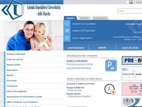'ospedaliriuniti.marche.it' screenshot