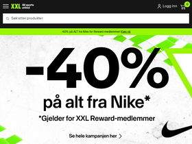 'xxl.no' screenshot