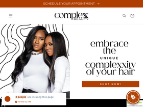 complexxhair.com homepage screenshot