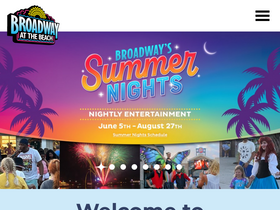 'broadwayatthebeach.com' screenshot