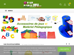 'toutpourlejeu.com' screenshot