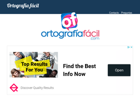 'ortografiafacil.com' screenshot