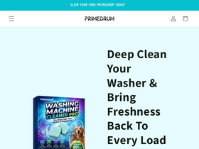 Primedrum homepage screenshot