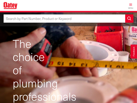 'oatey.com' screenshot