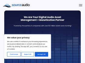 'sourceaudio.com' screenshot