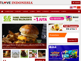 'loveindonesia.com' screenshot