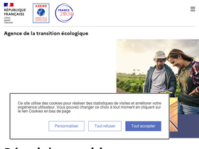 'infos.ademe.fr' screenshot