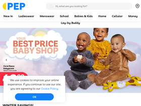 'pepstores.com' screenshot