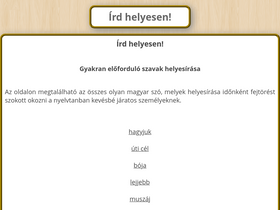 'irdhelyesen.hu' screenshot