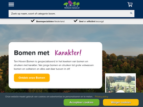 'tenhoven-bomen.nl' screenshot