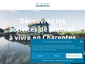 'infiniment-charentes.com' screenshot