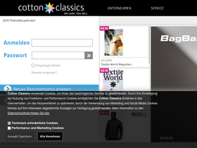 'cottonclassics.com' screenshot