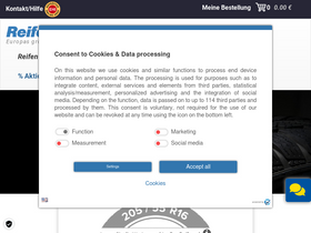 'reifendirekt.de' screenshot