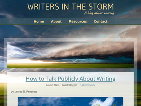 'writersinthestormblog.com' screenshot