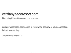 'cerdanyaecoresort.com' screenshot