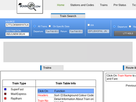 'trainspy.com' screenshot