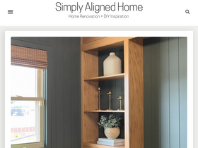 'simplyalignedhome.com' screenshot