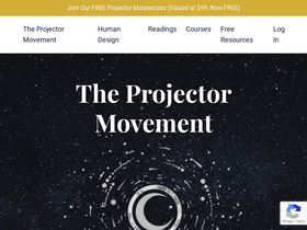 'projectormovement.com' screenshot