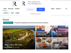 'ritzmagazine.in' screenshot