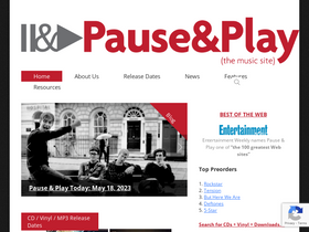 'pauseandplay.com' screenshot
