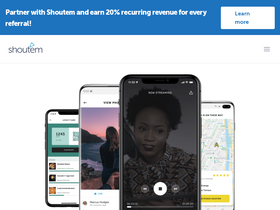 'shoutem.com' screenshot
